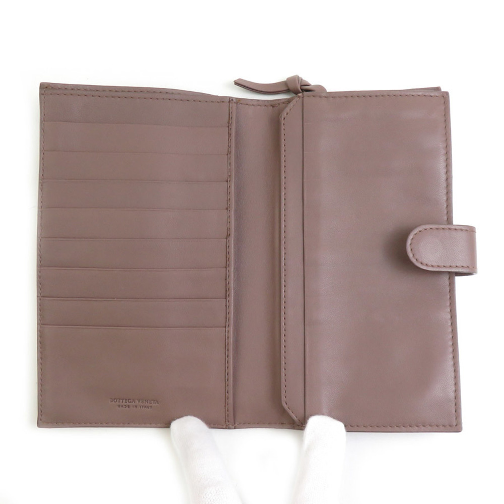 Bottega Veneta bi-fold wallet in light brown intrecciato leather, unisex, h31... - Picture 3 of 5